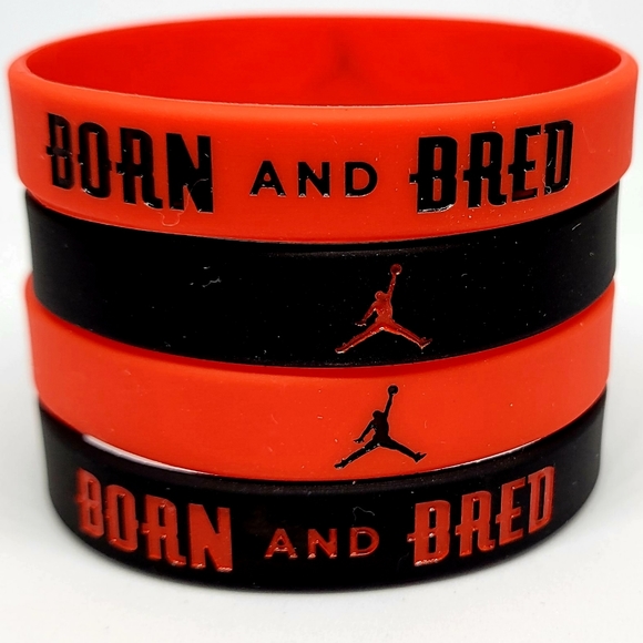Jordan Accessories Air Jordan Silicone Wristbands Bracelet 4 Piece